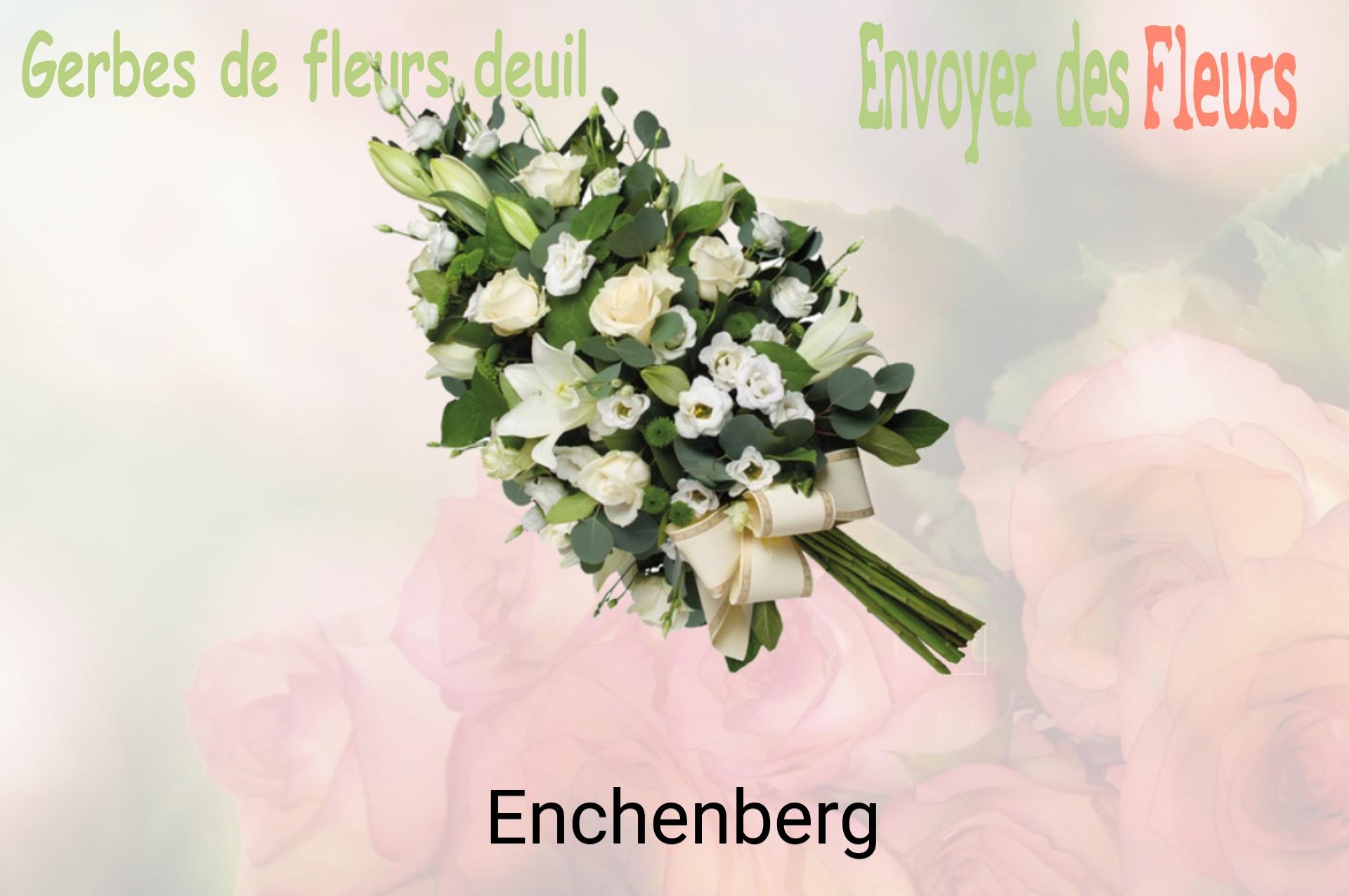 Gerbe de fleurs de deuil livrée à Enchenberg